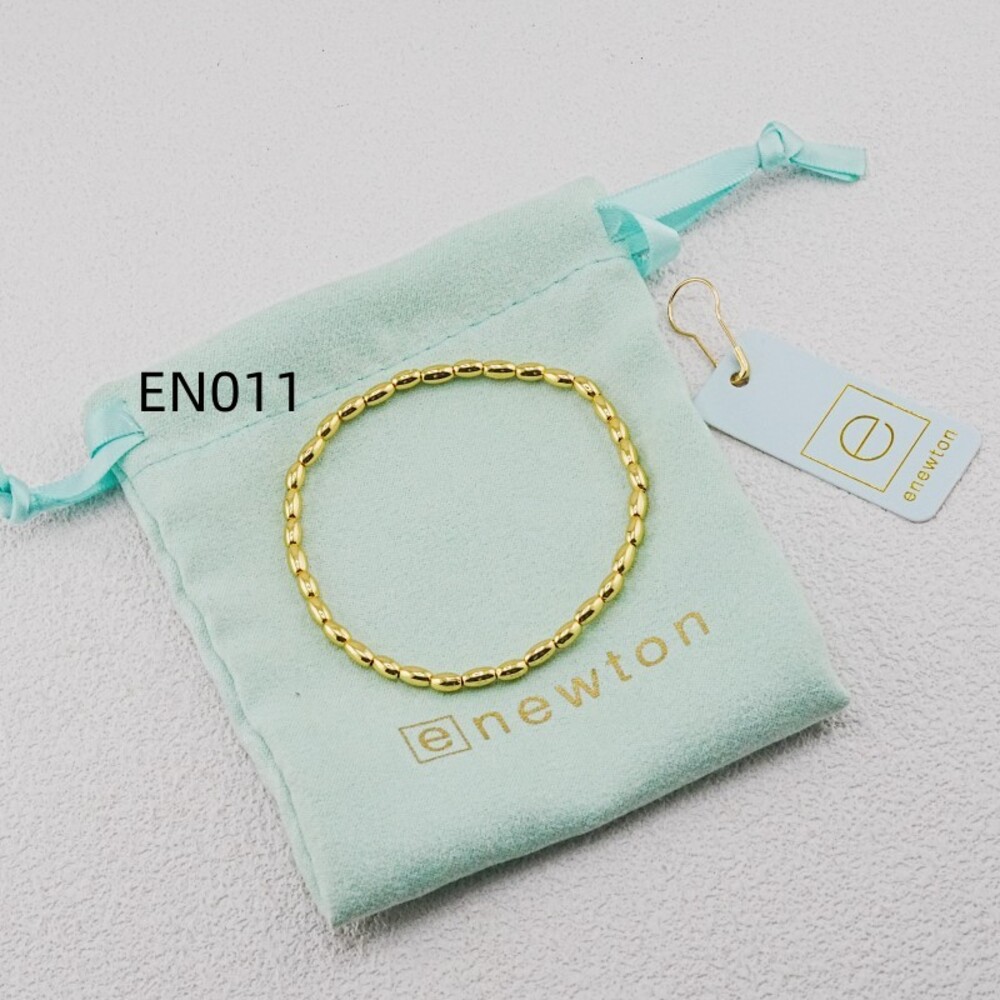Newton Gold Beaded Stretch Bracelet